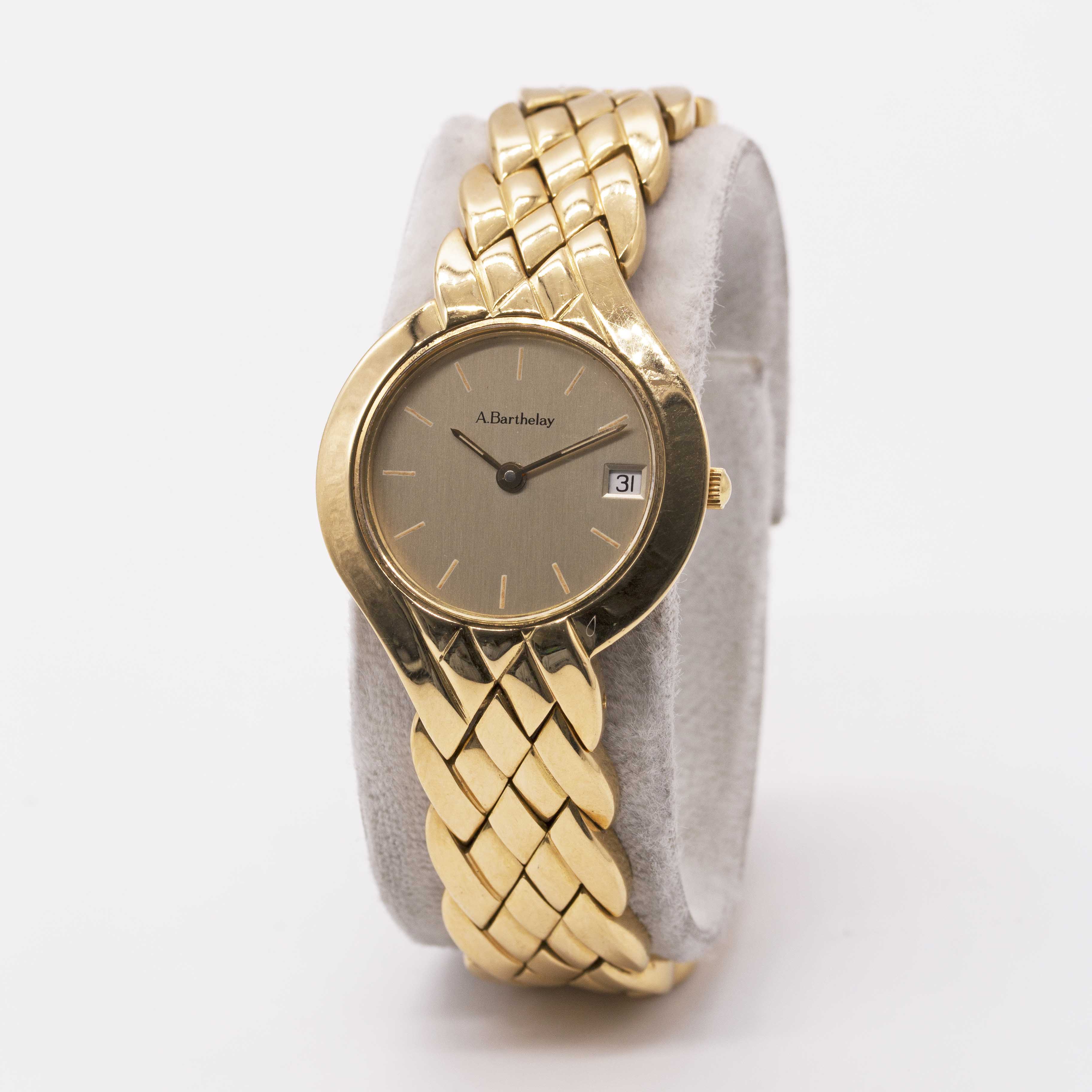 A LOT OF TWO 18K SOLID GOLD LADIES BRACELET WATCHES BY A. BARTHELAY TO INCLUDE ONE IN 18K SOLID - Image 12 of 18