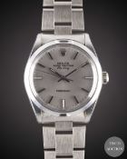 A GENTLEMAN'S STAINLESS STEEL ROLEX OYSTER PERPETUAL AIR KING BRACELET WATCH CIRCA 1987, REF. 5500 R