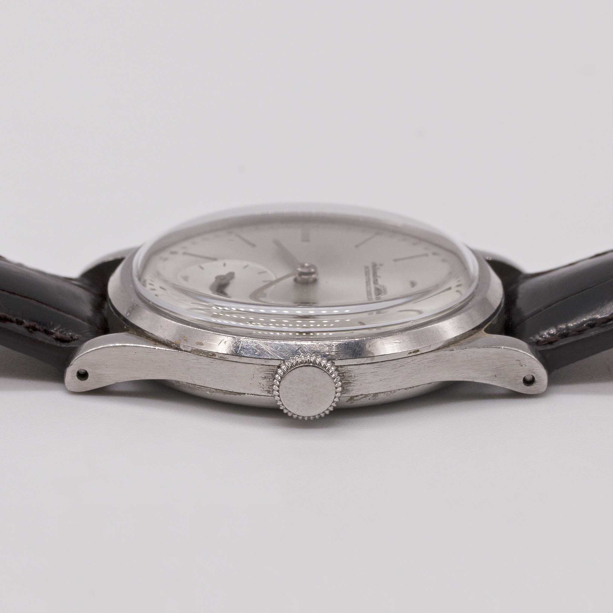 A GENTLEMAN'S STAINLESS STEEL IWC SCHAFFHAUSEN WRIST WATCH CIRCA 1960s Movement: Manual wind, cal. - Image 7 of 8