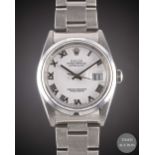 A GENTLEMAN'S STAINLESS STEEL ROLEX OYSTER PERPETUAL DATEJUST BRACELET WATCH CIRCA 2005, REF.