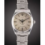 A GENTLEMAN'S STAINLESS STEEL ROLEX OYSTER PERPETUAL BRACELET WATCH CIRCA 1959, REF. 6564 WITH