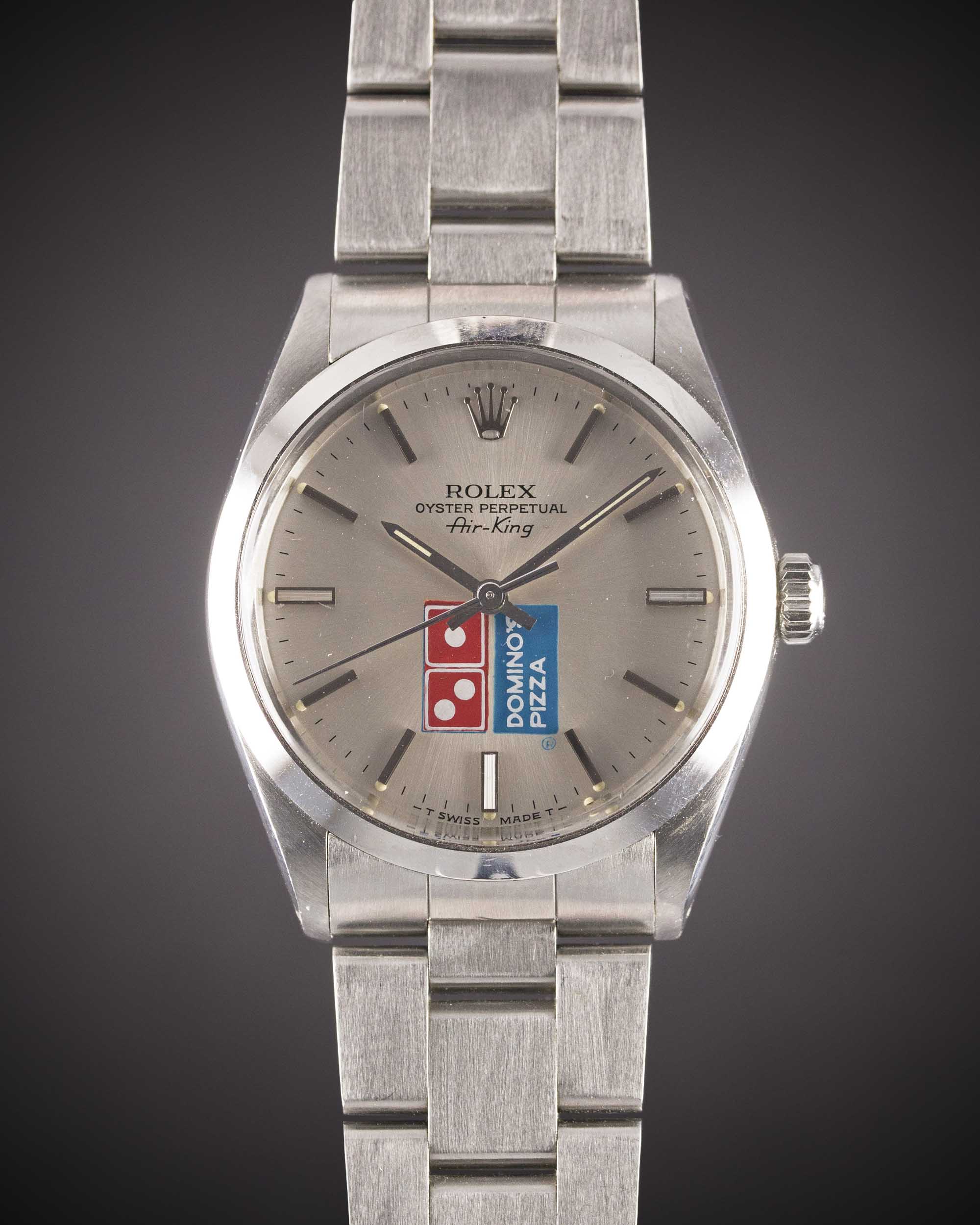 A RARE GENTLEMAN'S STAINLESS STEEL ROLEX OYSTER PERPETUAL AIR KING BRACELET WATCH CIRCA 1989, REF. - Image 2 of 11