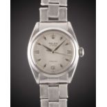 A GENTLEMAN'S STAINLESS STEEL ROLEX OYSTER PRECISION BRACELET WATCH CIRCA 1963, REF. 6426 WITH 3-6-9