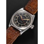 A RARE GENTLEMAN'S STAINLESS STEEL ROLEX OYSTER ROYAL EXTRA PRECISION WRIST WATCH CIRCA 1938,