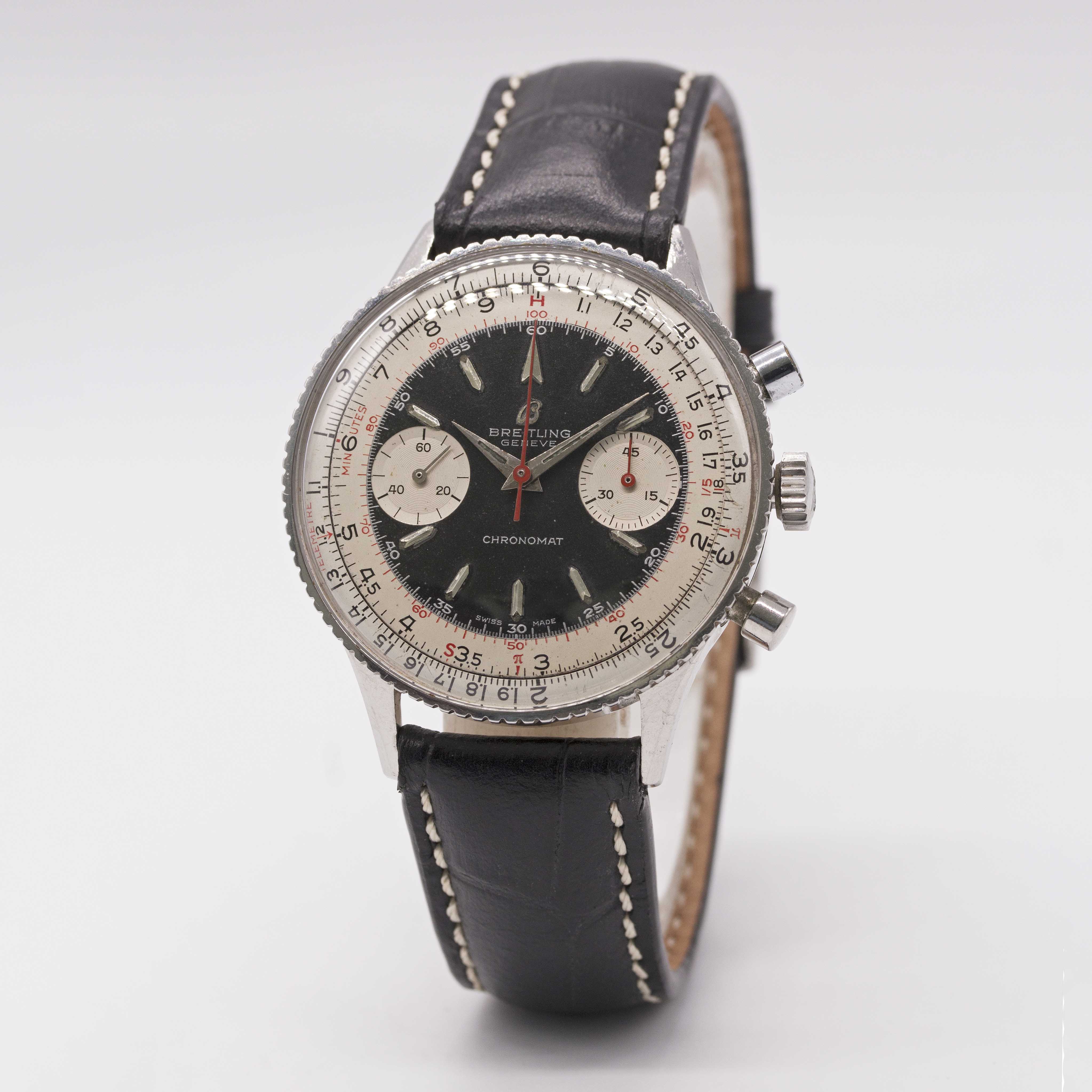 A GENTLEMAN'S STAINLESS STEEL BREITLING CHRONOMAT CHRONOGRAPH WRIST WATCH CIRCA 1963, REF. 808 - Image 4 of 10