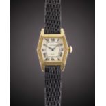 A RARE LADIES 18K SOLID GOLD CARTIER FRANCE WRIST WATCH CIRCA 1940