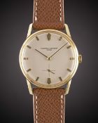 A GENTLEMAN'S 18K SOLID YELLOW GOLD VACHERON & CONSTANTIN WRIST WATCH CIRCA 1960s, REF. 6484 WITH "