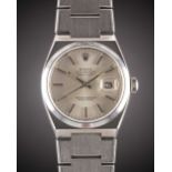 A GENTLEMAN'S STAINLESS STEEL ROLEX OYSTERQUARTZ DATEJUST BRACELET WATCH CIRCA 1979, REF. 17000 WITH