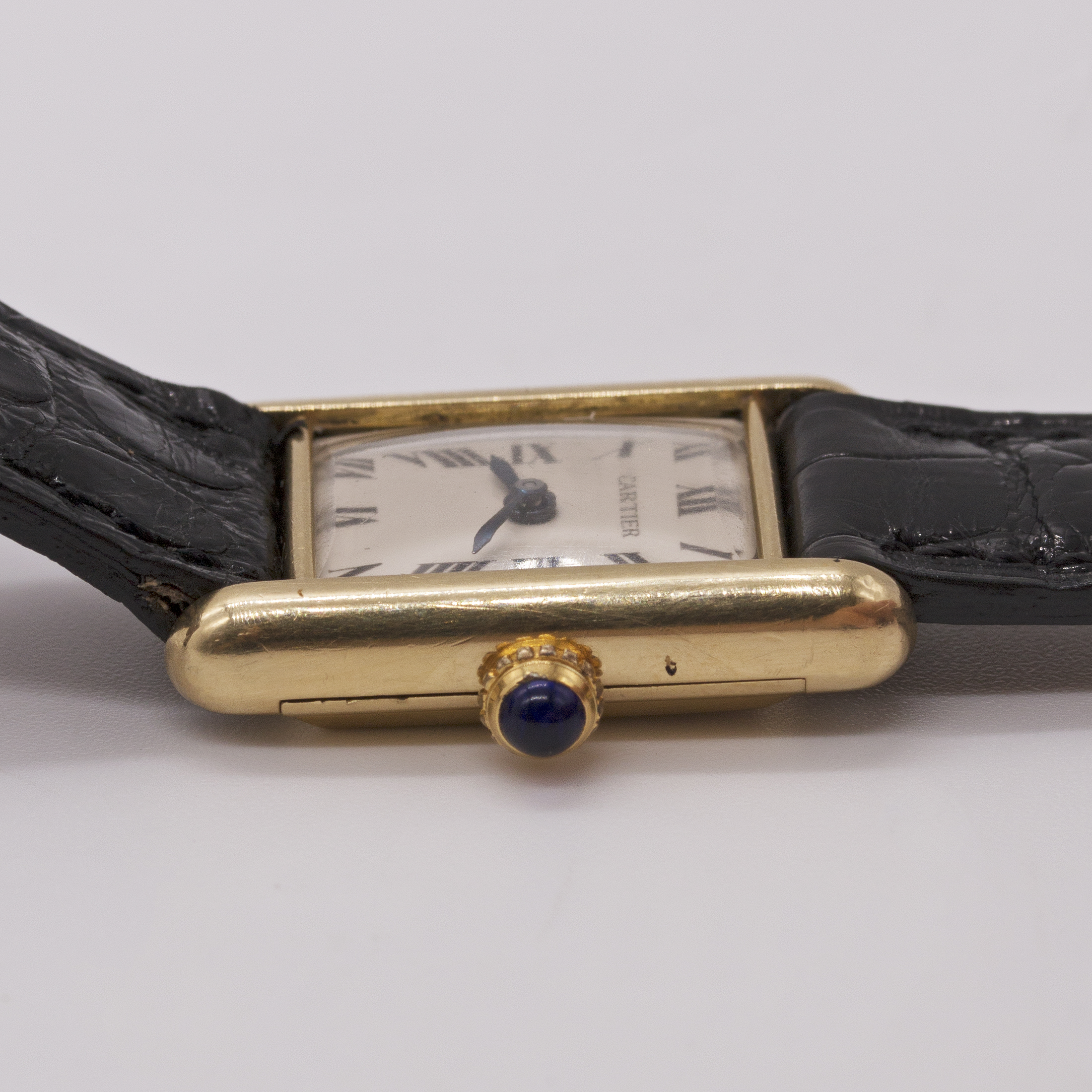 A RARE LADIES 18K SOLID GOLD CARTIER LONDON TANK "LC" WRIST WATCH CIRCA 1975, WITH LONDON - Image 12 of 14