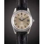 A GENTLEMAN'S STAINLESS STEEL OMEGA SEAMASTER AUTOMATIC CHRONOMETER WRIST WATCH CIRCA 1971, REF.