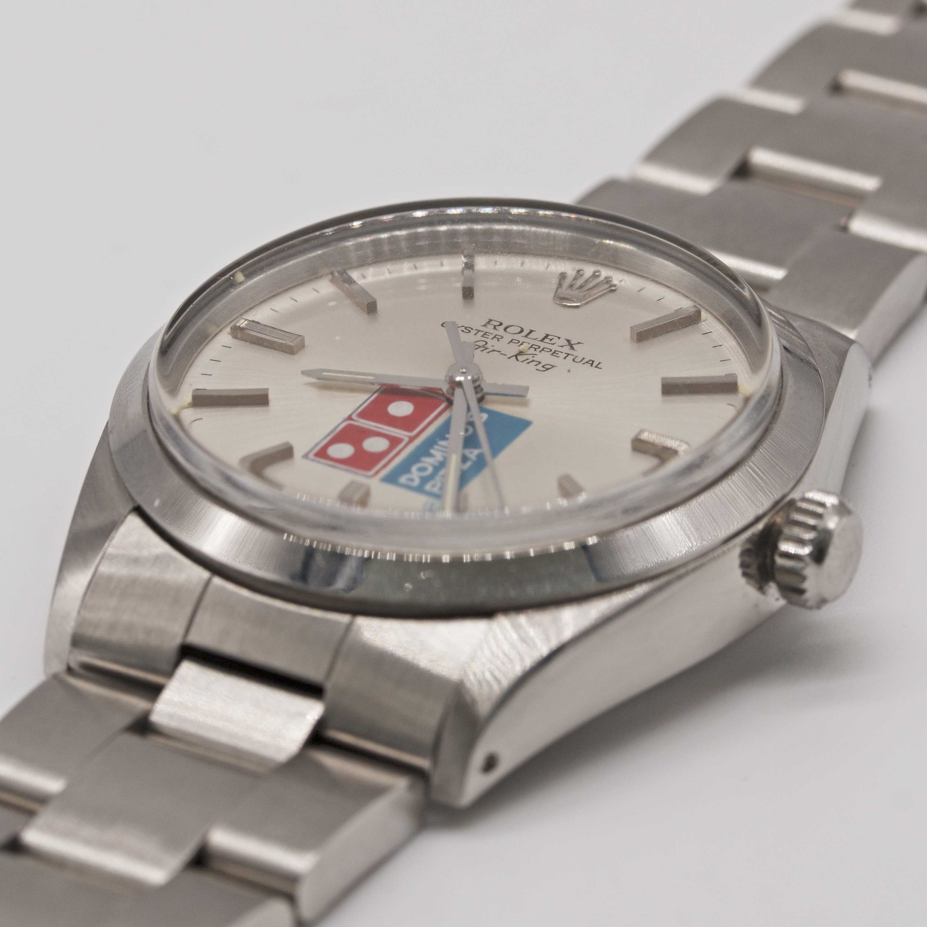 A RARE GENTLEMAN'S STAINLESS STEEL ROLEX OYSTER PERPETUAL AIR KING BRACELET WATCH CIRCA 1989, REF. - Image 4 of 11