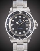 A GENTLEMAN'S STAINLESS STEEL ROLEX TUDOR PRINCE OYSTERDATE "LOLLIPOP" SUBMARINER BRACELET WATCH