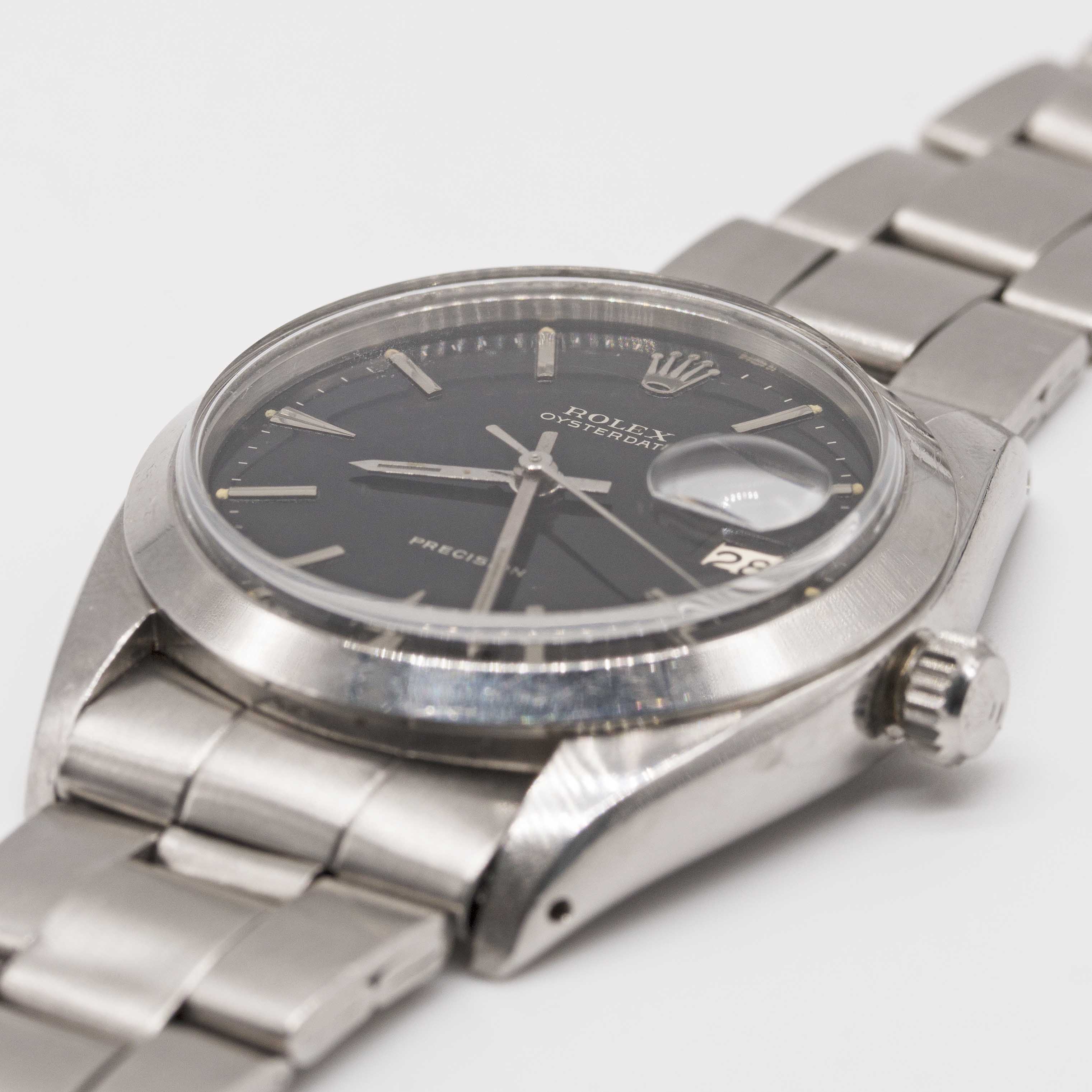 A GENTLEMAN'S STAINLESS STEEL ROLEX OYSTERDATE PRECISION BRACELET WATCH CIRCA 1966, REF. 6694 WITH - Image 3 of 10