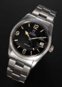 A RARE GENTLEMAN'S STAINLESS STEEL ROLEX TUDOR PRINCE OYSTERDATE RANGER BRACELET WATCH CIRCA 1967,