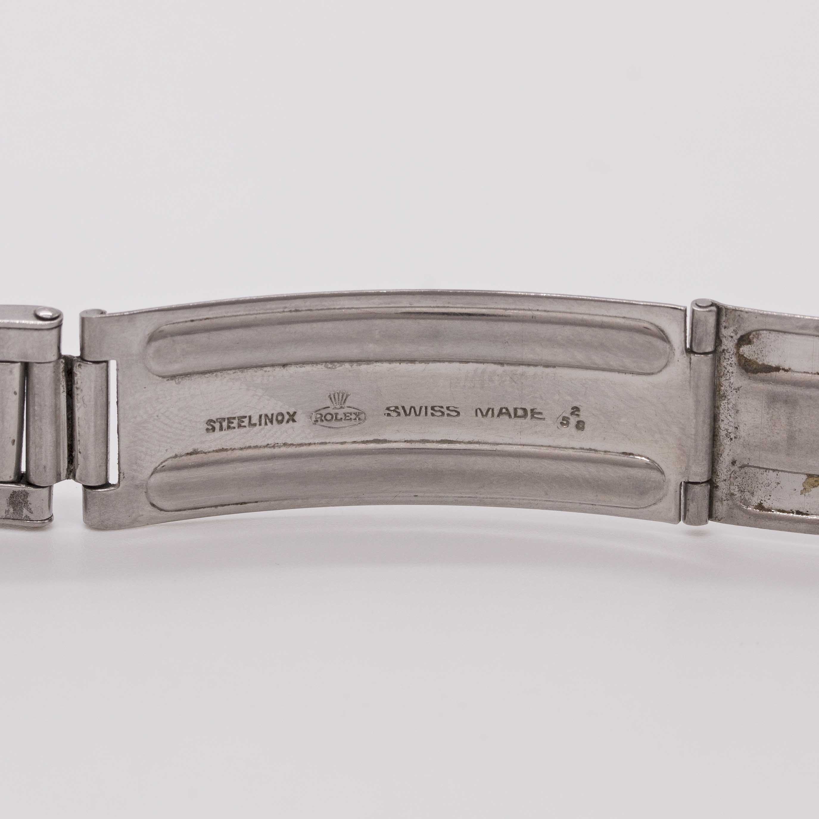 A RARE GENTLEMAN'S STAINLESS STEEL ROLEX "UFO" PRECISION BRACELET WATCH CIRCA 1958, REF. 9083 WITH - Image 12 of 12