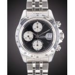 A GENTLEMAN'S STAINLESS STEEL ROLEX TUDOR PRINCE DATE AUTOMATIC CHRONO TIME CHRONOGRAPH BRACELET