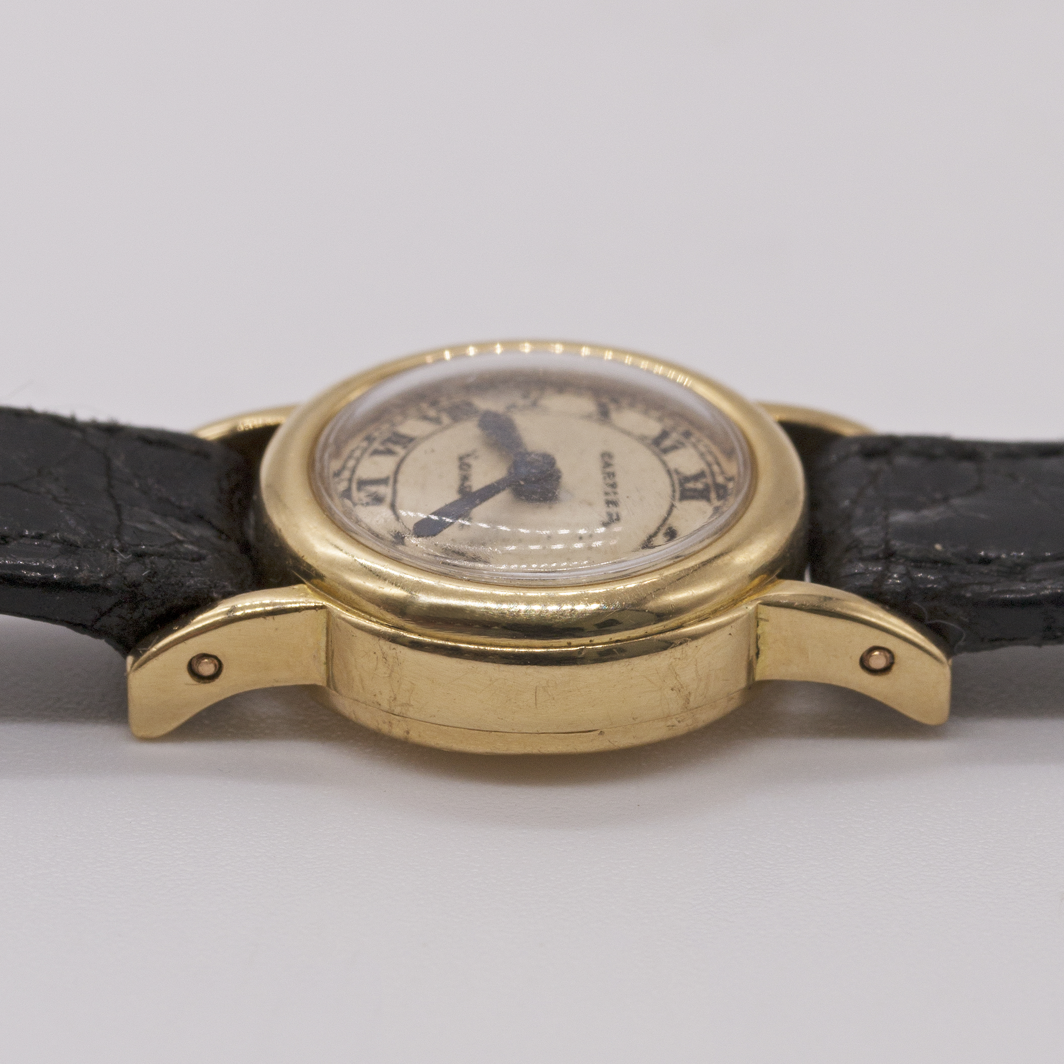 A RARE LADIES 18K SOLID GOLD CARTIER LONDON BACKWIND WRIST WATCH CIRCA 1961, WITH LONDON HALLMARKS - Image 8 of 8