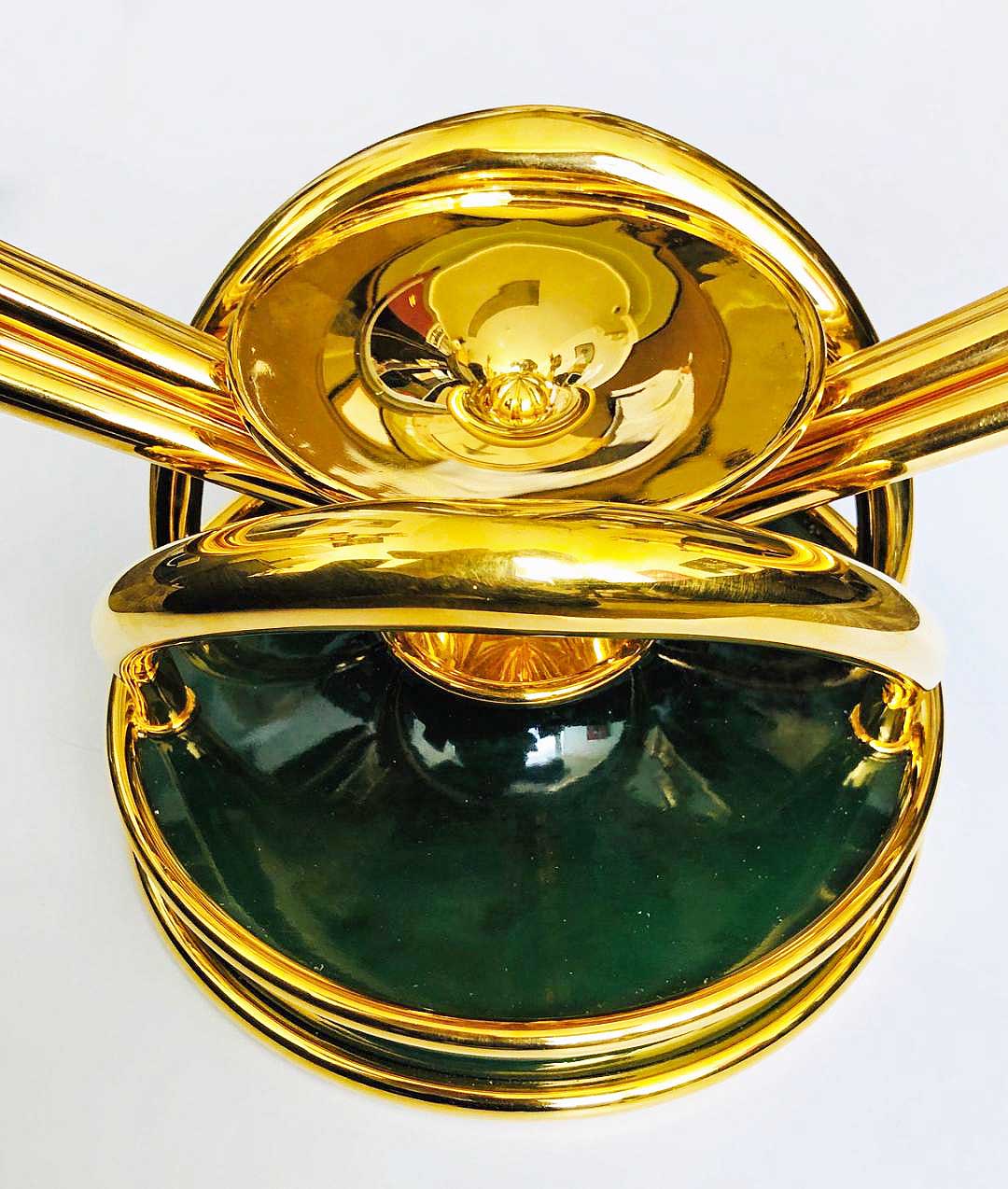 A FINE, RARE & IMPRESSIVE SOLID SILVER GILT & DIAMOND SET OBJET D'ART CIRCA 1980s An oval one - Image 3 of 8