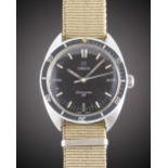 A GENTLEMAN'S STAINLESS STEEL AFGHANISTAN AIR FORCE OMEGA SEAMASTER 120 MILITARY WRIST WATCH CIRCA
