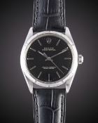A GENTLEMAN'S STAINLESS STEEL ROLEX OYSTER PERPETUAL WRIST WATCH CIRCA 1967, REF. 1003 WITH GLOSS