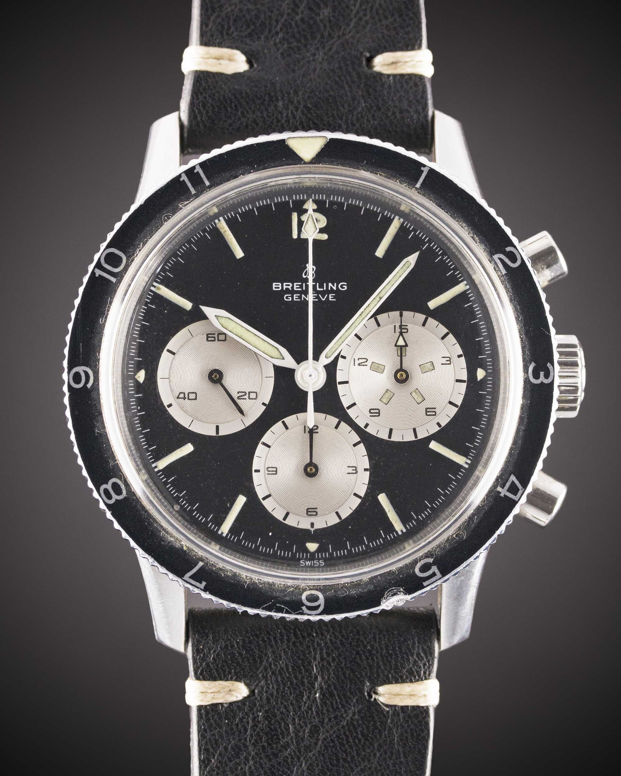 A RARE GENTLEMAN'S STAINLESS STEEL BREITLING CO PILOT "JEAN-CLAUDE KILLY" CHRONOGRAPH WRIST WATCH - Image 2 of 9