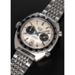 A RARE GENTLEMAN'S STAINLESS STEEL HEUER AUTAVIA "JO SIFFERT" AUTOMATIC CHRONOGRAPH BRACELET WATCH