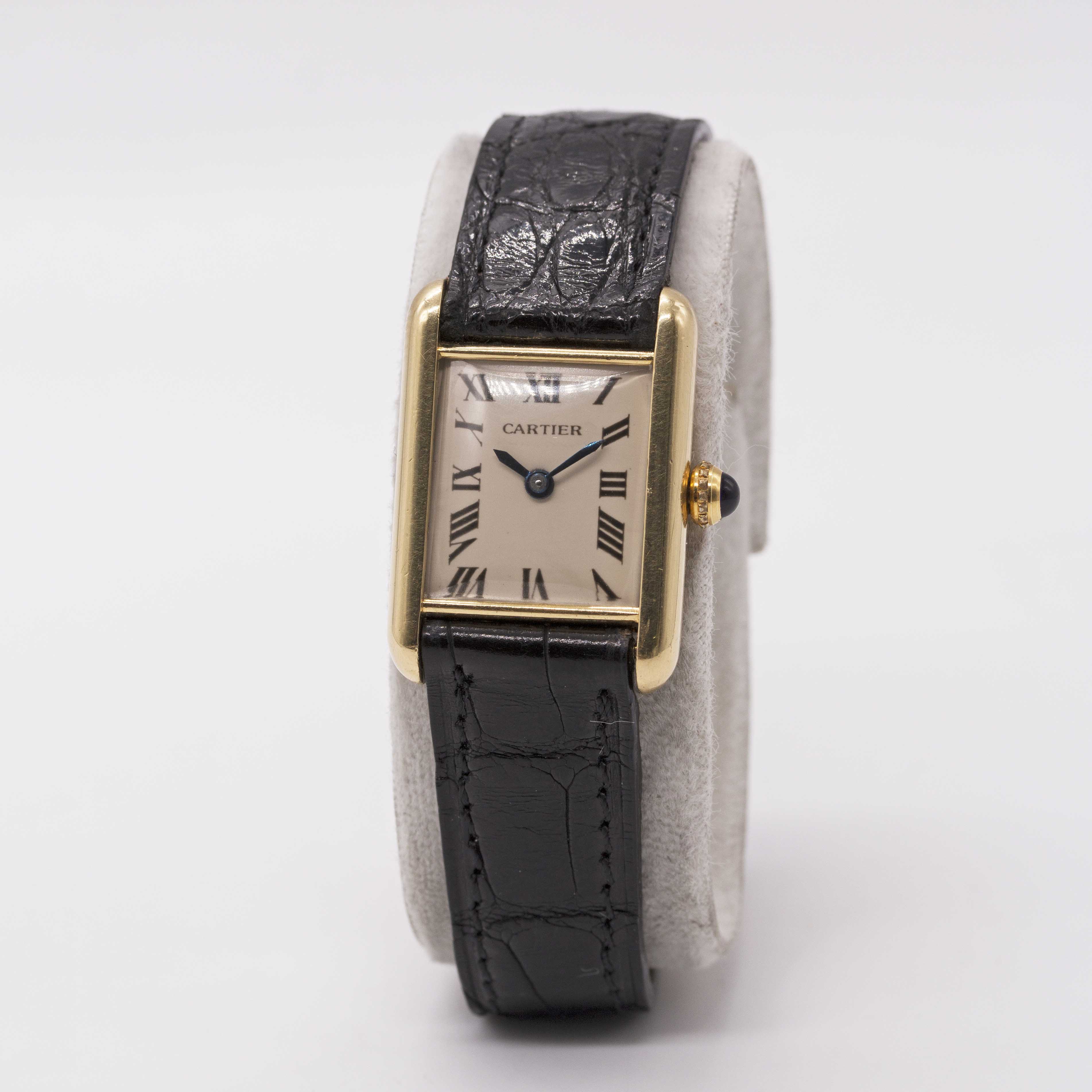 A RARE LADIES 18K SOLID GOLD CARTIER LONDON TANK "LC" WRIST WATCH CIRCA 1975, WITH LONDON - Image 4 of 14