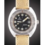 A GENTLEMAN'S STAINLESS STEEL DOXA SUB 300T SHARKHUNTER DIVERS WRIST WATCH CIRCA 1970s, REF. 58098-