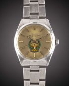 A GENTLEMAN'S STAINLESS STEEL ROLEX OYSTER PERPETUAL AIR KING BRACELET WATCH CIRCA 1986, REF. 5500