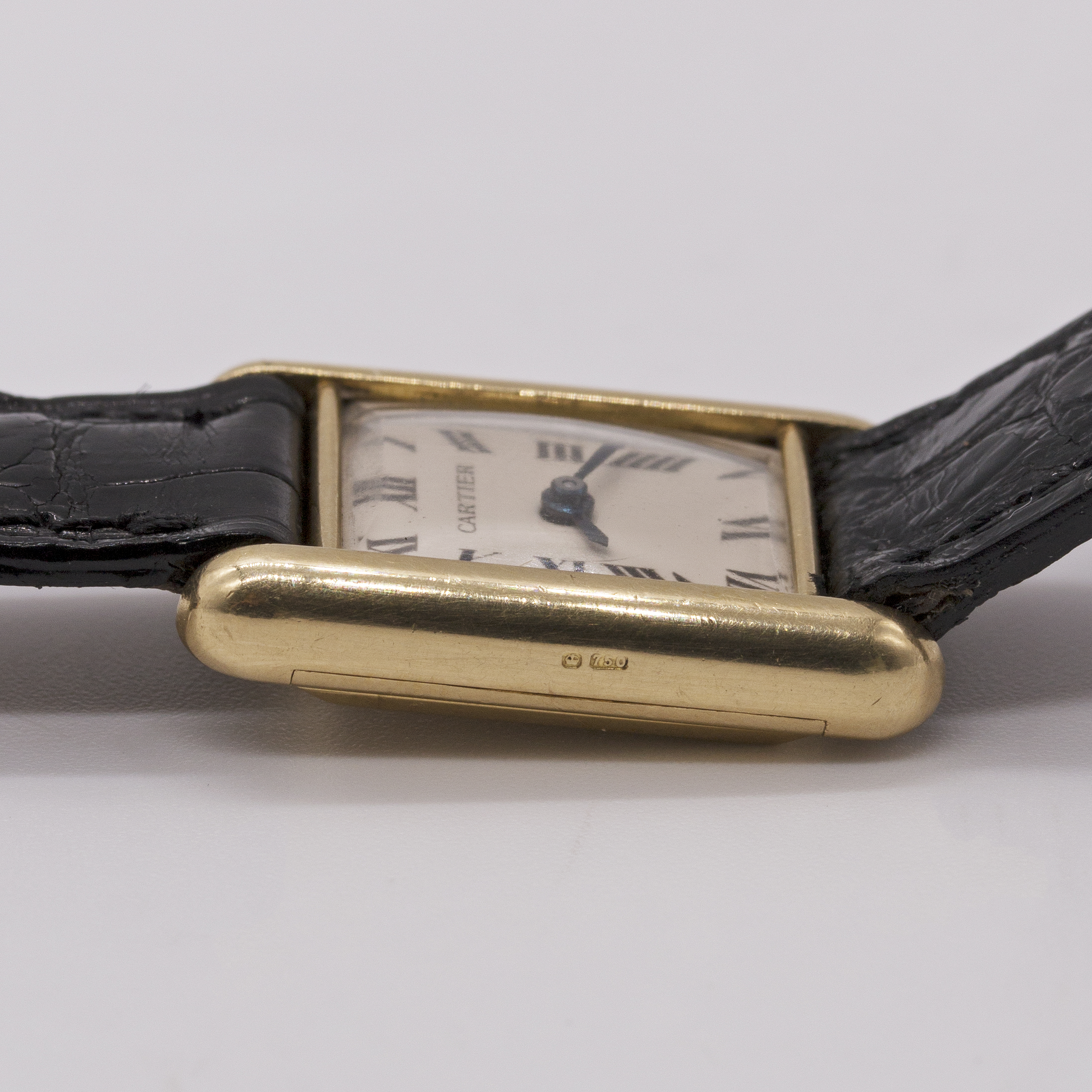 A RARE LADIES 18K SOLID GOLD CARTIER LONDON TANK "LC" WRIST WATCH CIRCA 1975, WITH LONDON - Image 13 of 14