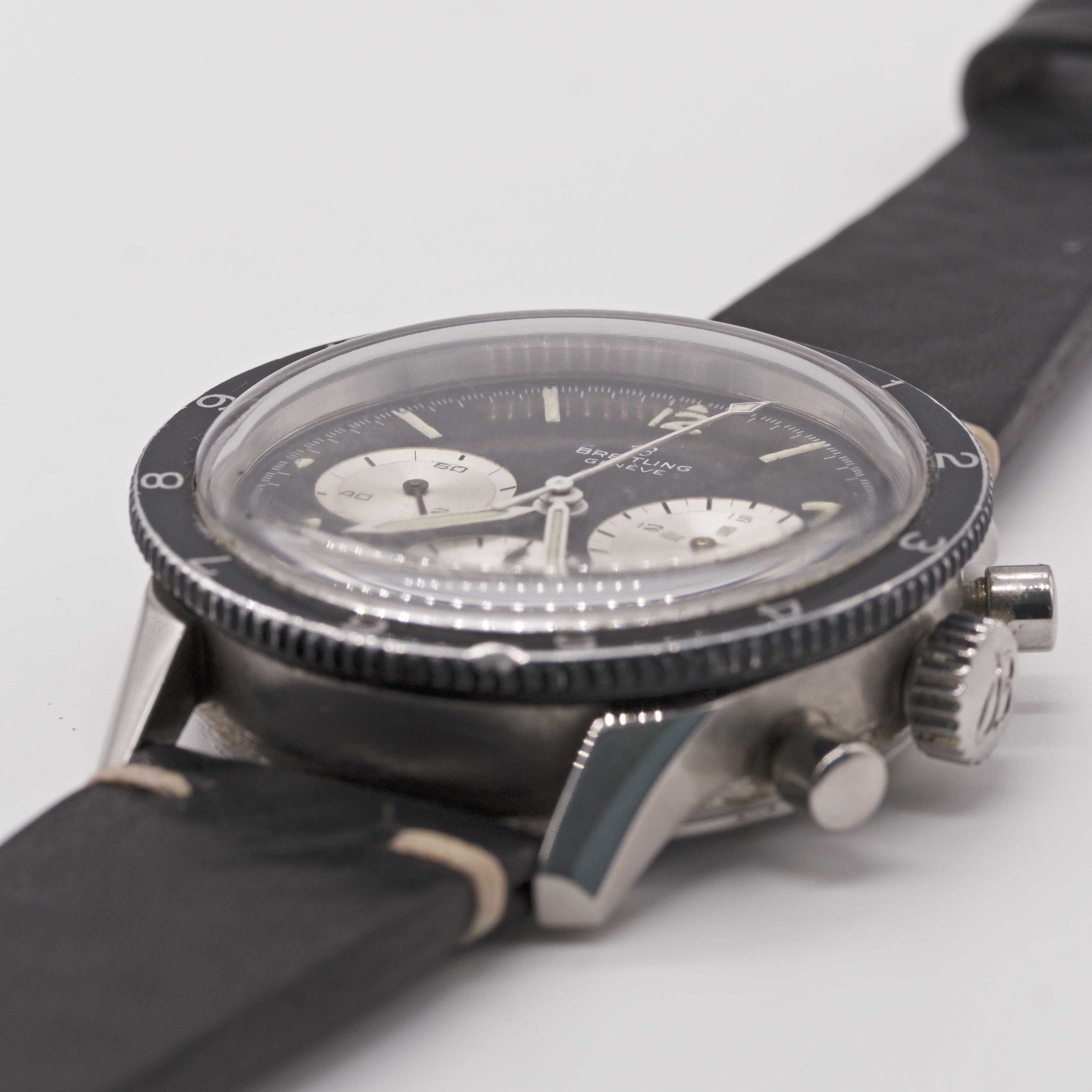 A RARE GENTLEMAN'S STAINLESS STEEL BREITLING CO PILOT "JEAN-CLAUDE KILLY" CHRONOGRAPH WRIST WATCH - Image 4 of 9