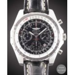 A STAINLESS STEEL BREITLING BENTLEY MOTORS T CHRONOGRAPH WRIST WATCH CIRCA 2007, REF. A25363 WITH