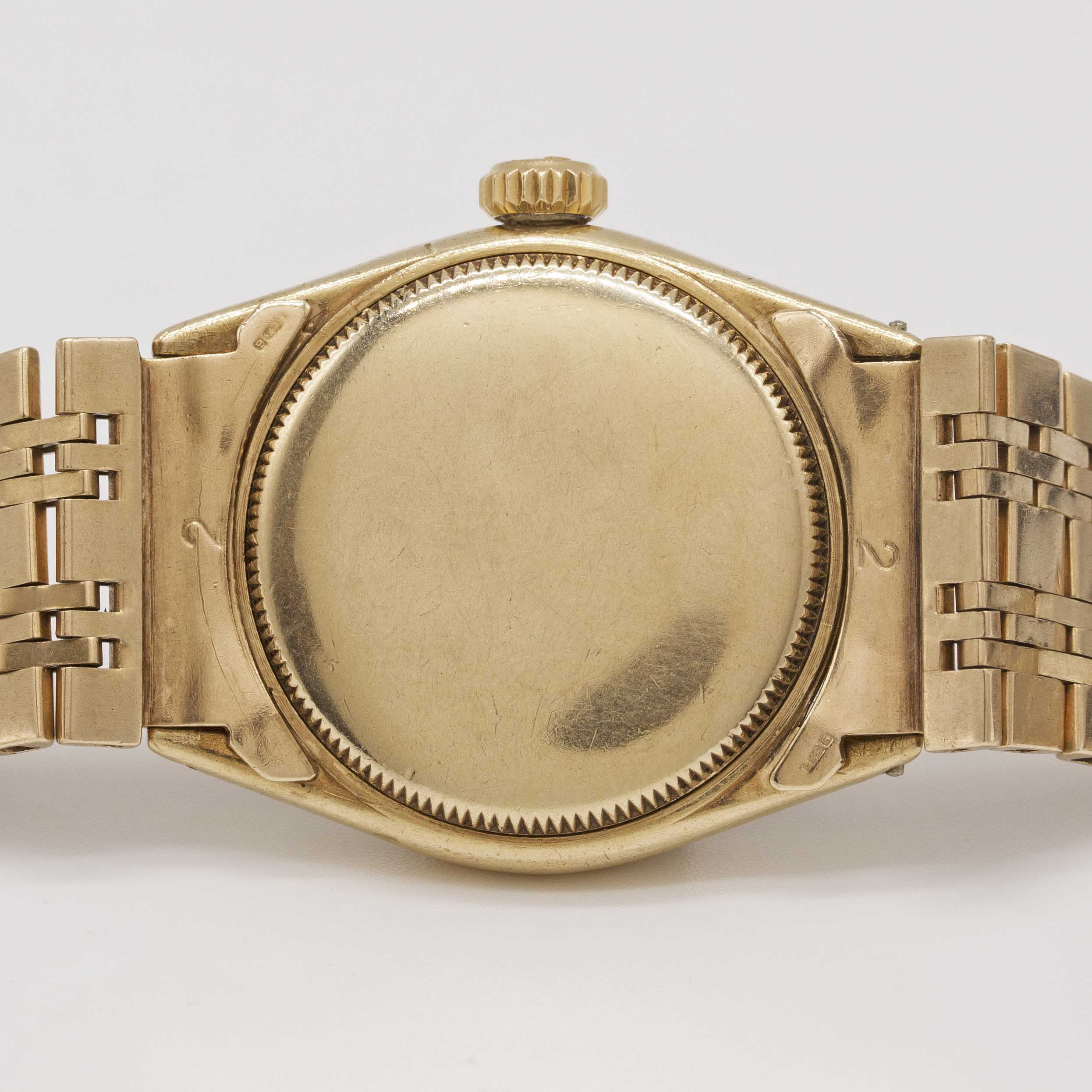 A GENTLEMAN'S SOLID GOLD ROLEX OYSTER SPEEDKING PRECISION BRACELET WATCH CIRCA 1960, REF. 6020. - Image 6 of 11