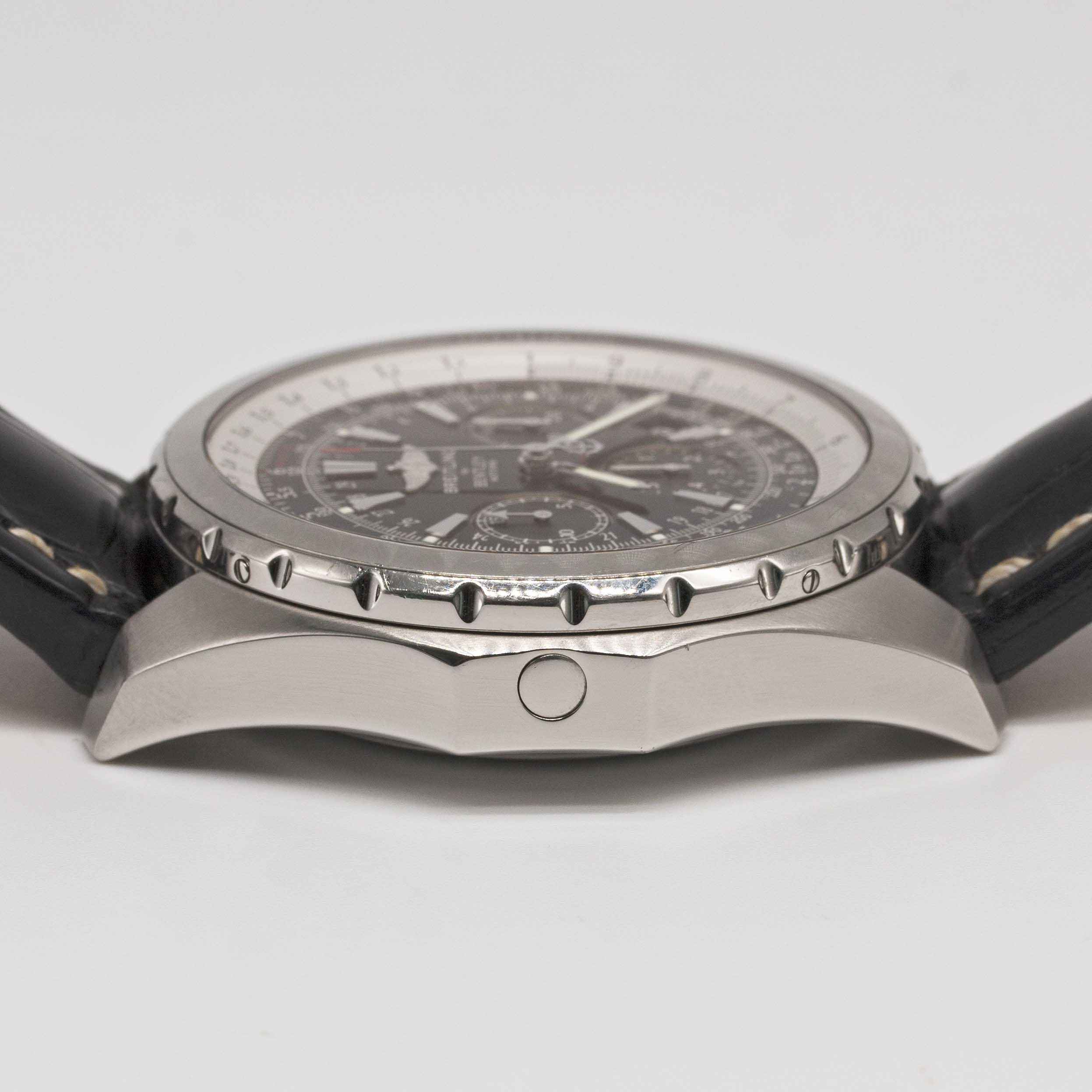 A STAINLESS STEEL BREITLING BENTLEY MOTORS T CHRONOGRAPH WRIST WATCH CIRCA 2007, REF. A25363 WITH - Image 8 of 9