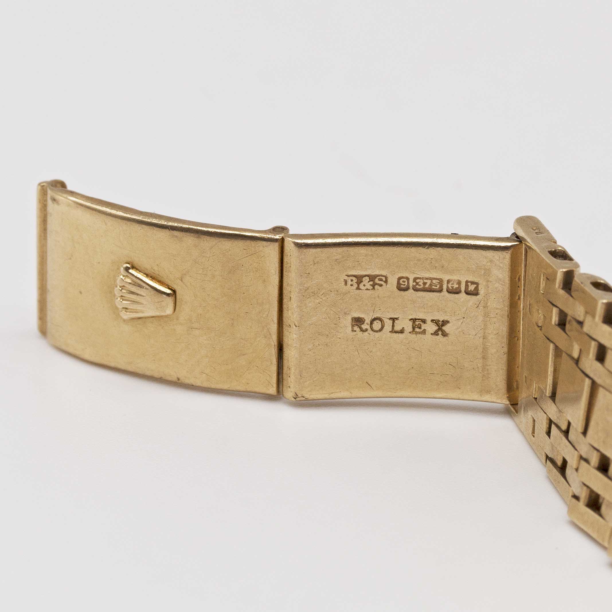 A GENTLEMAN'S SOLID GOLD ROLEX OYSTER SPEEDKING PRECISION BRACELET WATCH CIRCA 1960, REF. 6020. - Image 9 of 11