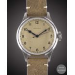 A GENTLEMAN'S STAINLESS STEEL LONGINES HERITAGE MILITARY WRIST WATCH DATED 2019, REF. L28194932,