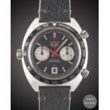 A GENTLEMAN'S STAINLESS STEEL HEUER "VICEROY" AUTAVIA CHRONOGRAPH WRIST WATCH CIRCA 1970s, REF.