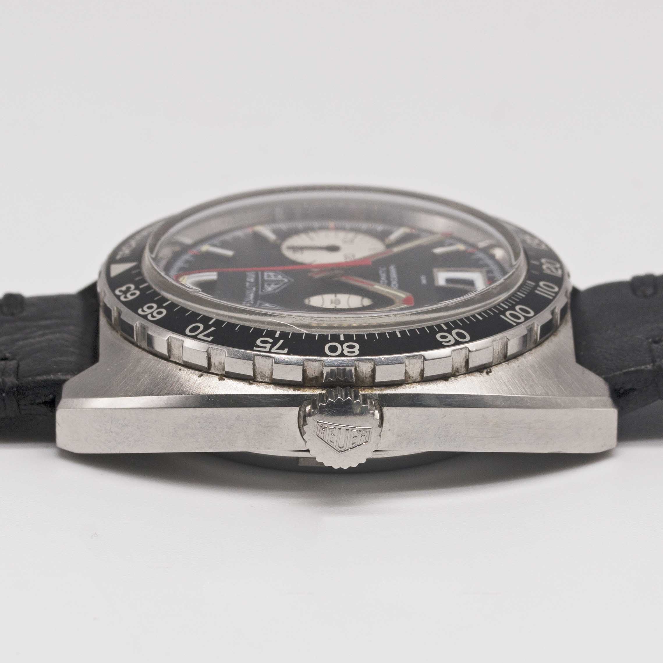 A GENTLEMAN'S STAINLESS STEEL HEUER "VICEROY" AUTAVIA CHRONOGRAPH WRIST WATCH CIRCA 1970s, REF. - Image 7 of 8