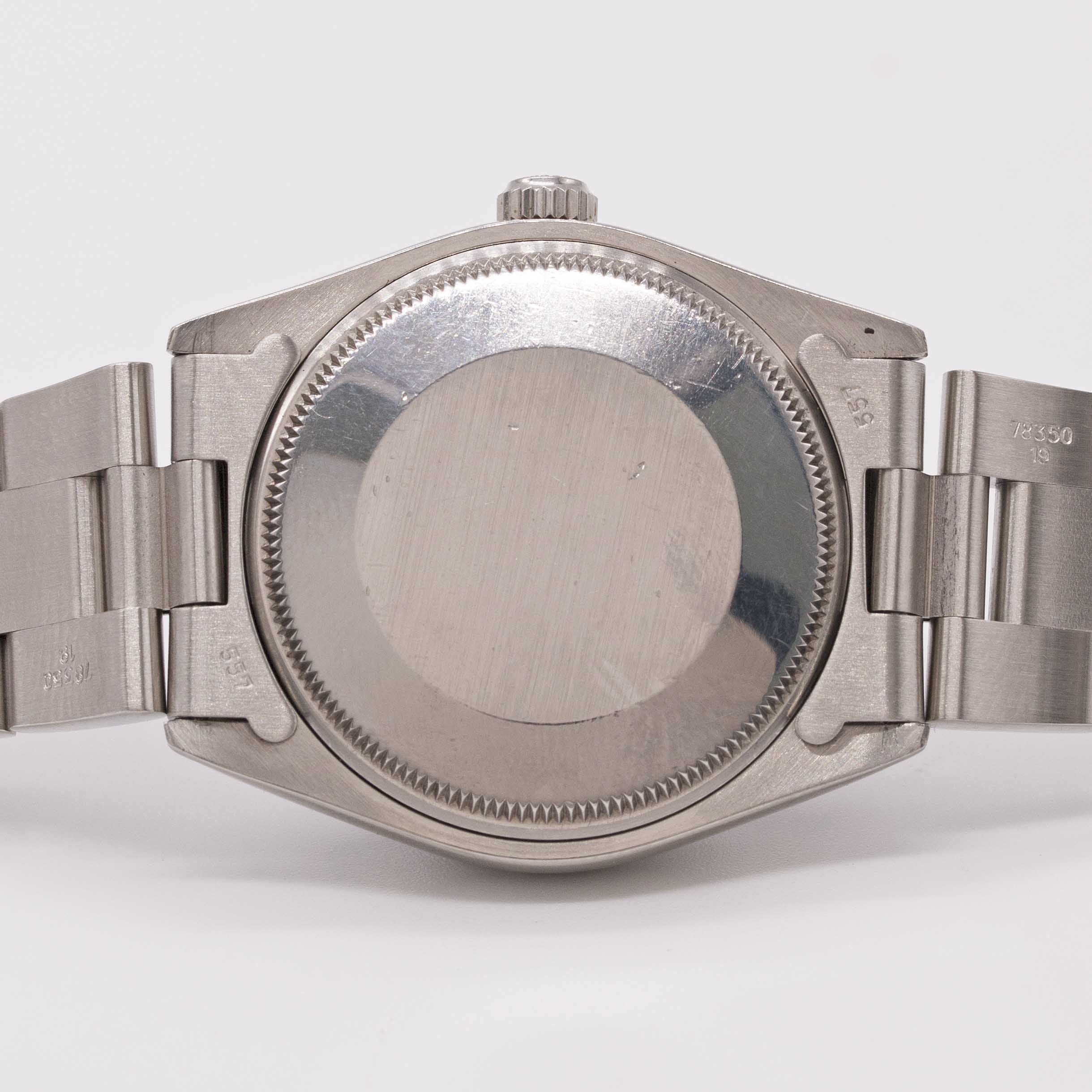 A GENTLEMAN'S STAINLESS STEEL ROLEX OYSTER PERPETUAL AIR KING BRACELET WATCH CIRCA 1987, REF. 5500 R - Image 6 of 9