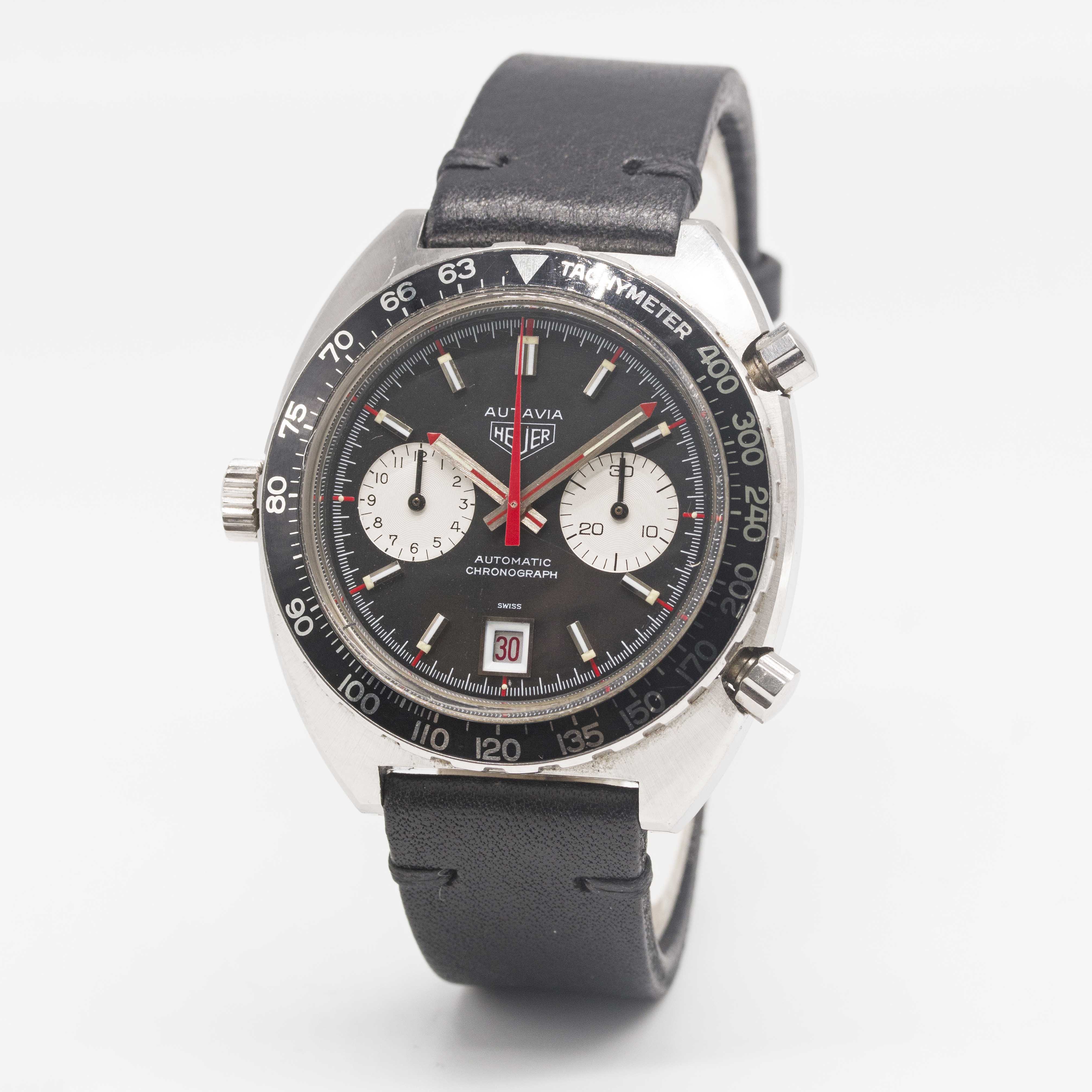 A GENTLEMAN'S STAINLESS STEEL HEUER "VICEROY" AUTAVIA CHRONOGRAPH WRIST WATCH CIRCA 1970s, REF. - Image 3 of 8