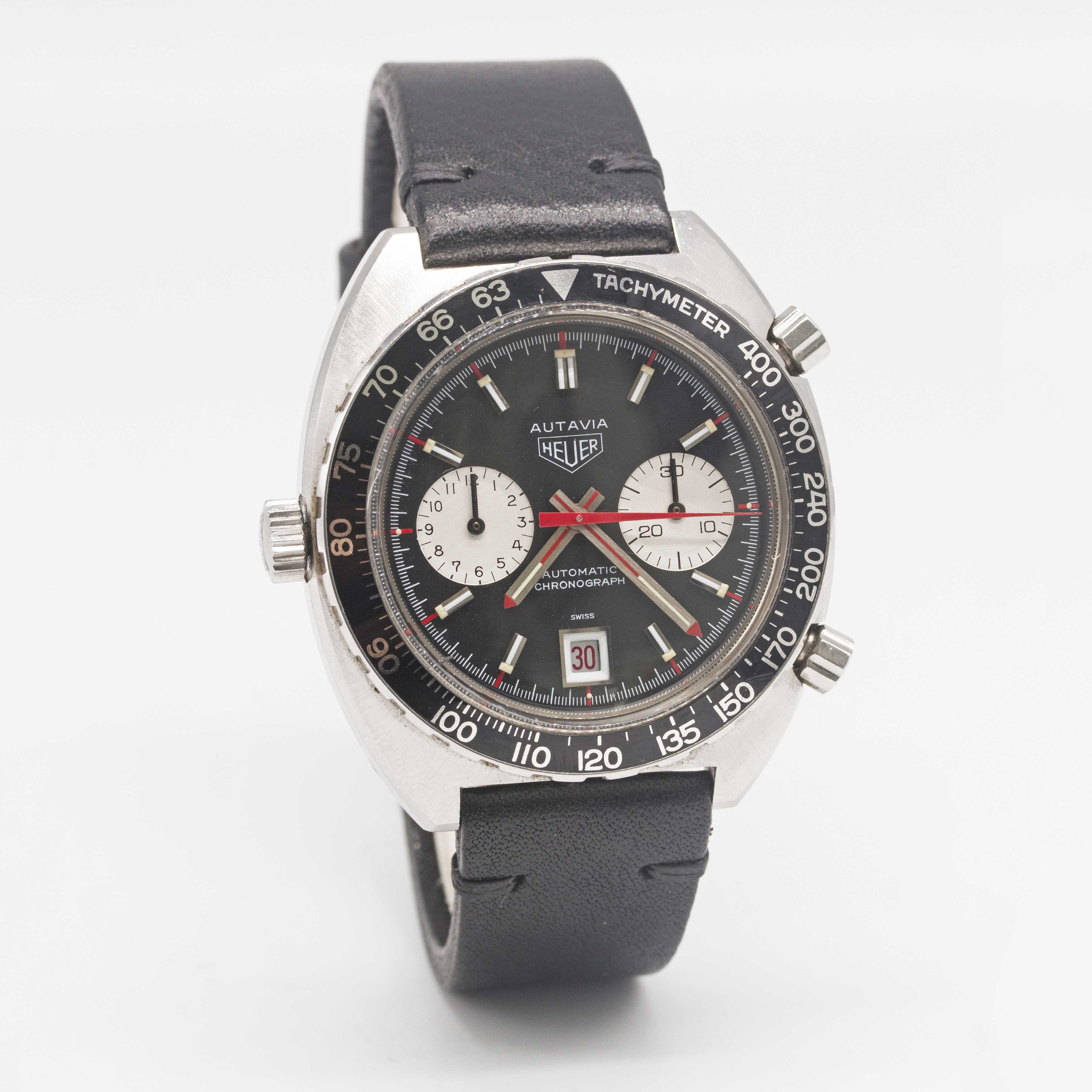 A GENTLEMAN'S STAINLESS STEEL HEUER "VICEROY" AUTAVIA CHRONOGRAPH WRIST WATCH CIRCA 1970s, REF. - Image 4 of 8