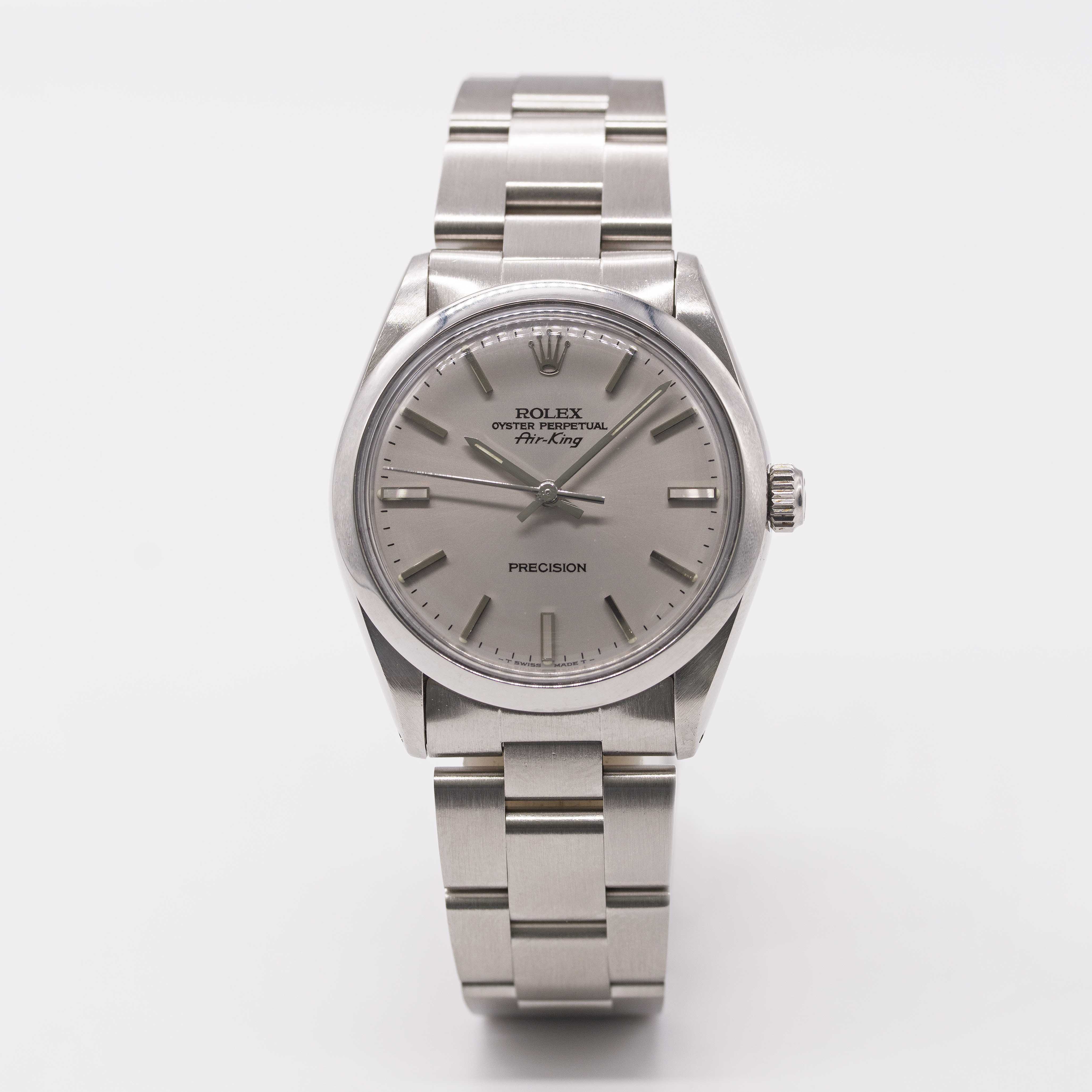 A GENTLEMAN'S STAINLESS STEEL ROLEX OYSTER PERPETUAL AIR KING BRACELET WATCH CIRCA 1987, REF. 5500 R - Image 2 of 9