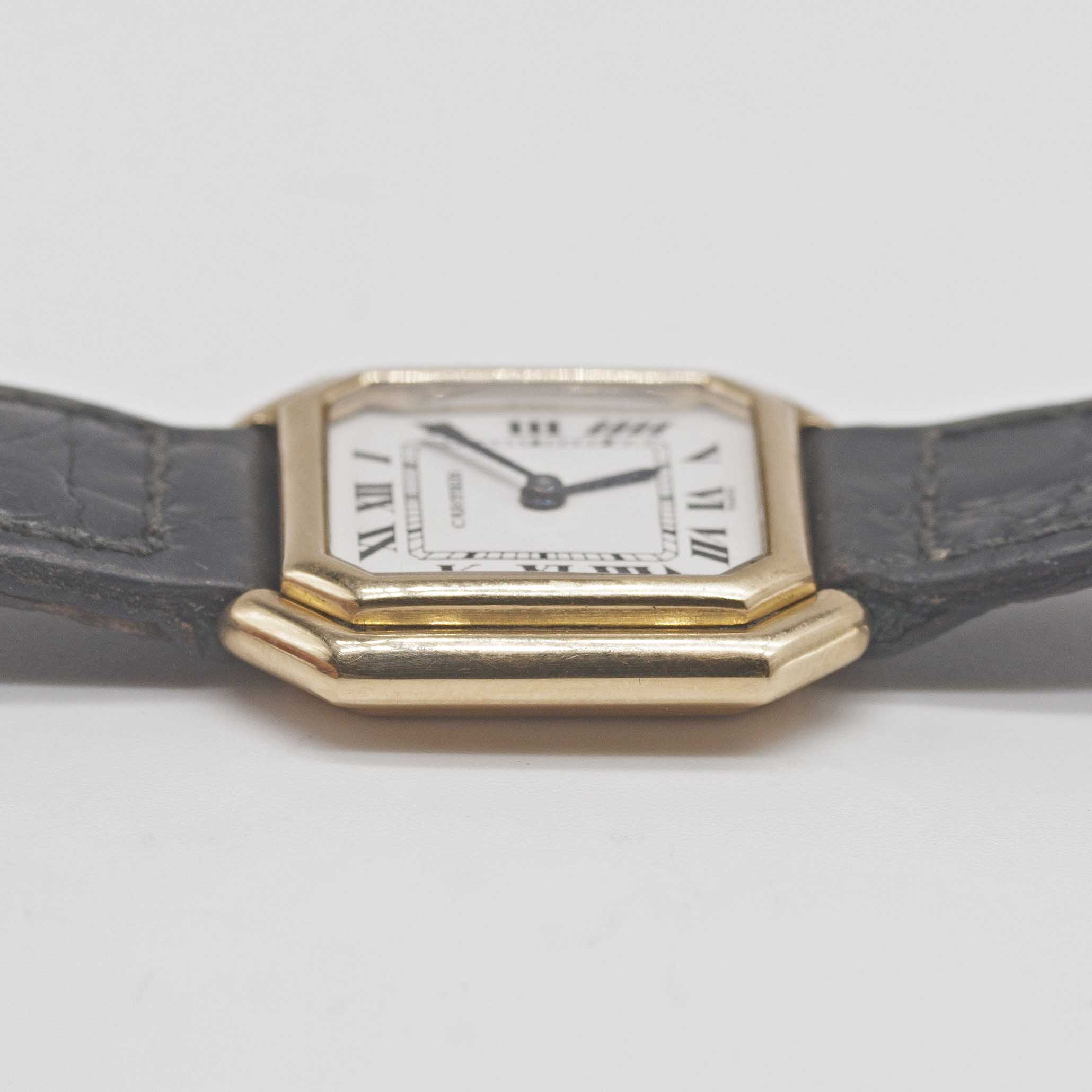 A LADIES 18K SOLID GOLD CARTIER CEINTURE WRIST WATCH CIRCA 1980 Movement: 17J, manual wind, cal. - Image 11 of 11