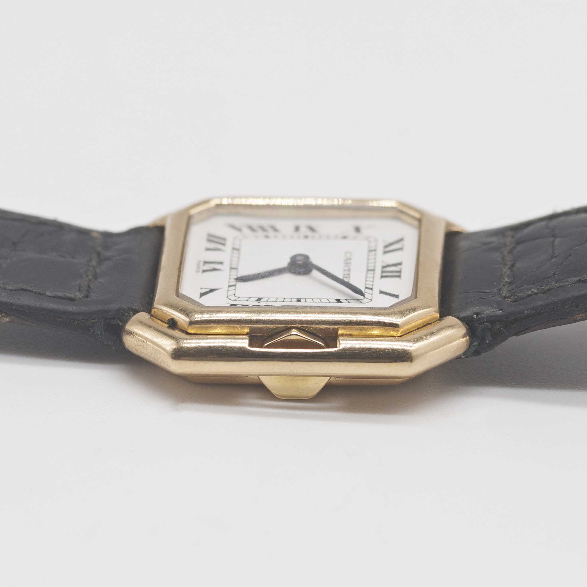 A LADIES 18K SOLID GOLD CARTIER CEINTURE WRIST WATCH CIRCA 1980 Movement: 17J, manual wind, cal. - Image 10 of 11