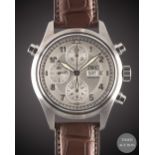 A GENTLEMAN'S STAINLESS STEEL IWC SPITFIRE DER DOPPELCHRONOGRAPH AUTOMATIC CHRONOGRAPH WRIST WATCH