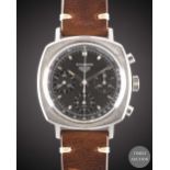 A GENTLEMAN'S STAINLESS STEEL HEUER CAMARO CHRONOGRAPH WRIST WATCH CIRCA 1970, REF. 7220NT WITH