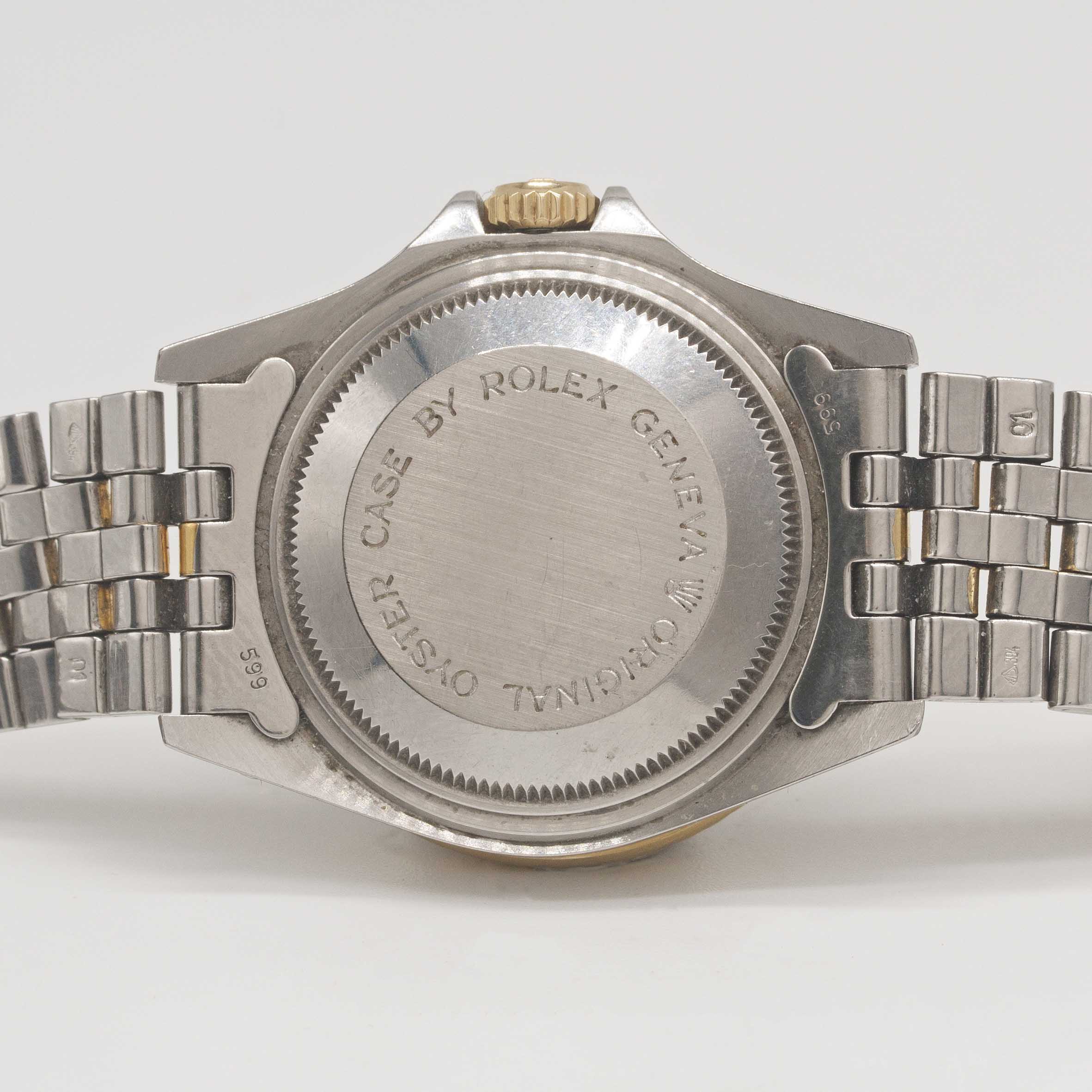 A LADIES STEEL & GOLD ROLEX TUDOR PRINCE OYSTERDATE MINI SUB BRACELET WATCH CIRCA 1993, REF. 73091 - Image 6 of 9