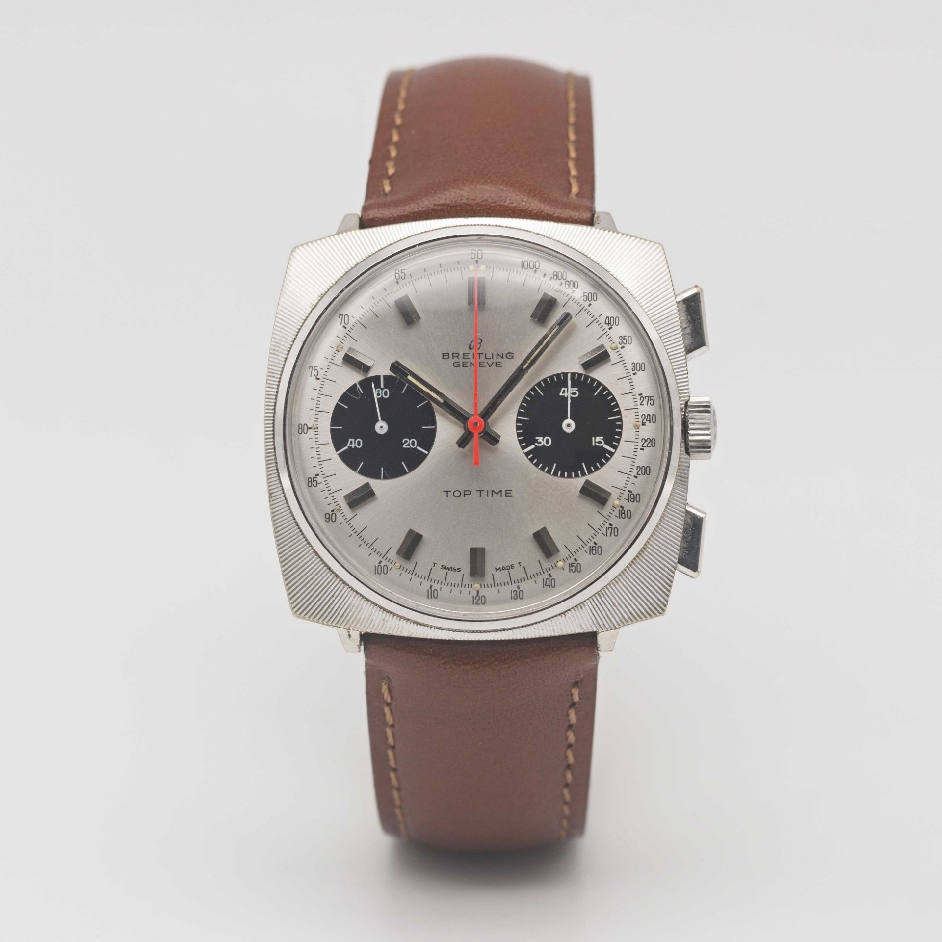 A GENTLEMAN'S BREITLING TOP TIME CHRONOGRAPH WRIST WATCH CIRCA 1969, REF. 2006/33 WITH "PANDA" - Image 2 of 9