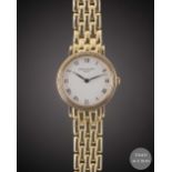 A LADIES 18K SOLID YELLOW GOLD PATEK PHILIPPE CALATRAVA BRACELET WATCH CIRCA 1990s, REF. 4819