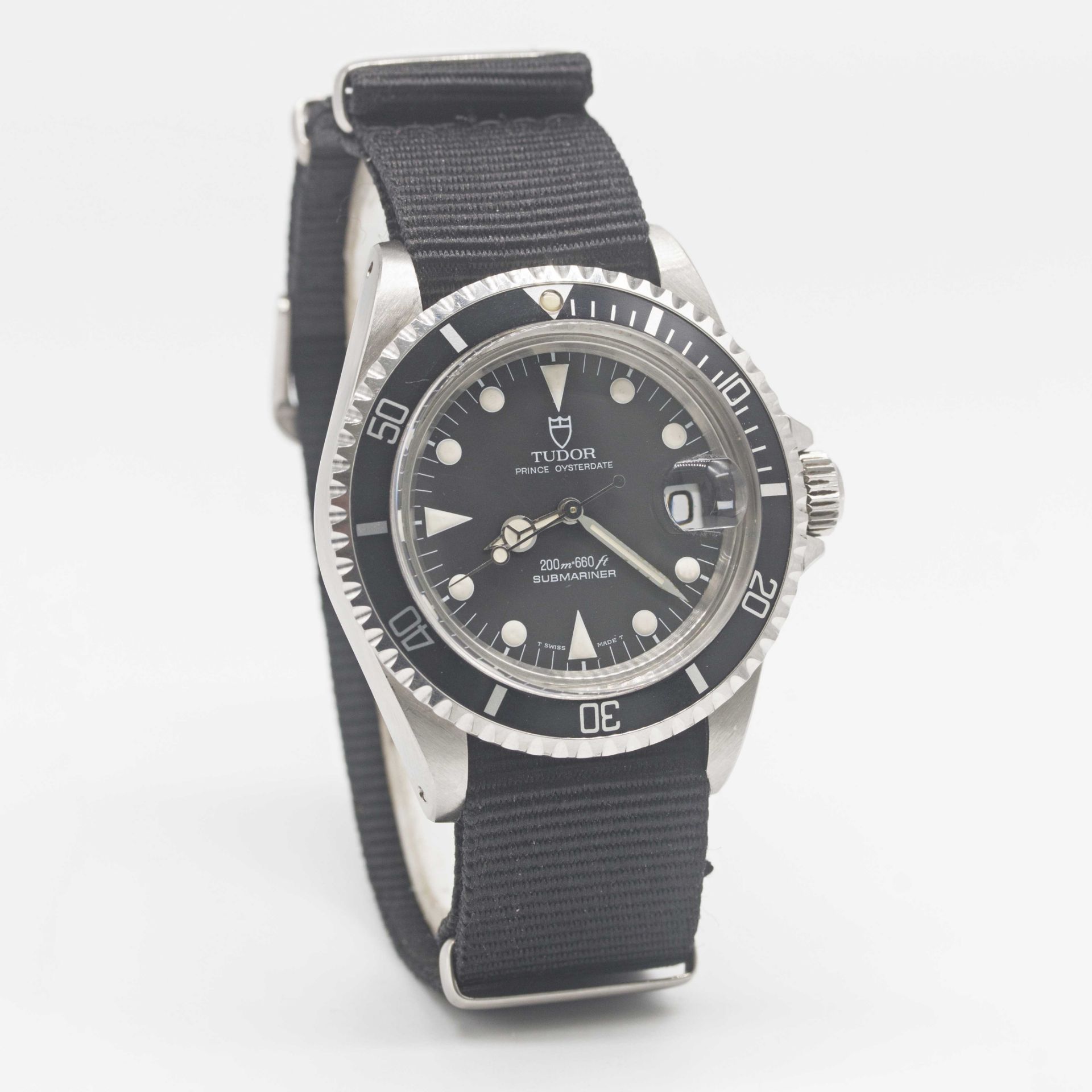 A GENTLEMAN'S STAINLESS STEEL ROLEX TUDOR PRINCE OYSTERDATE SUBMARINER WRIST WATCH CIRCA 1992, - Image 4 of 8